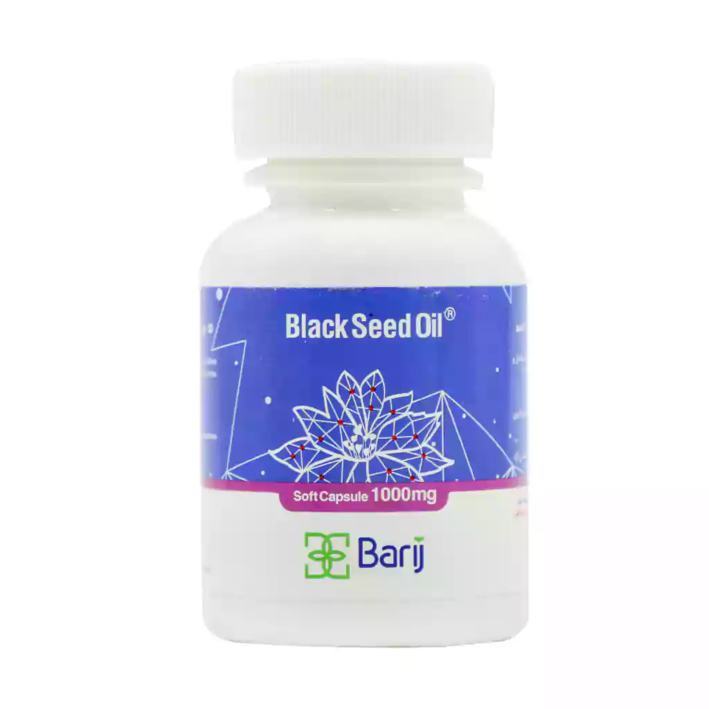 کپسول روغن سیاهدانه ۱۰۰۰ میلیگرم نرم ژلاتینی ۳۰ عددی از باریج اسانس